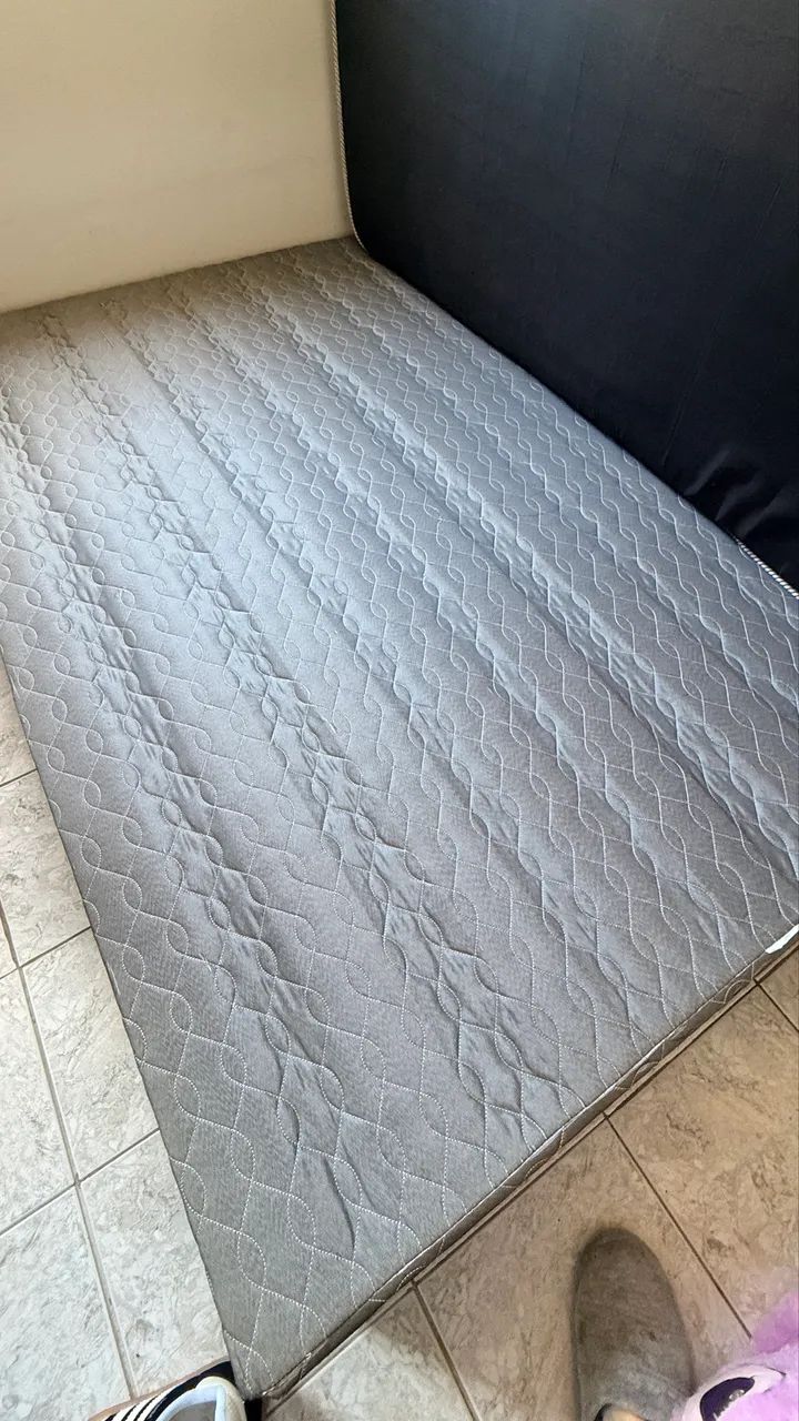 CAMA CASAL BOX+COLCHÃO