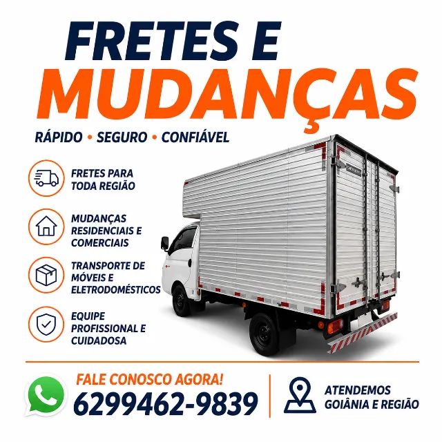 Fretes e mudanças caminhão baú fechado