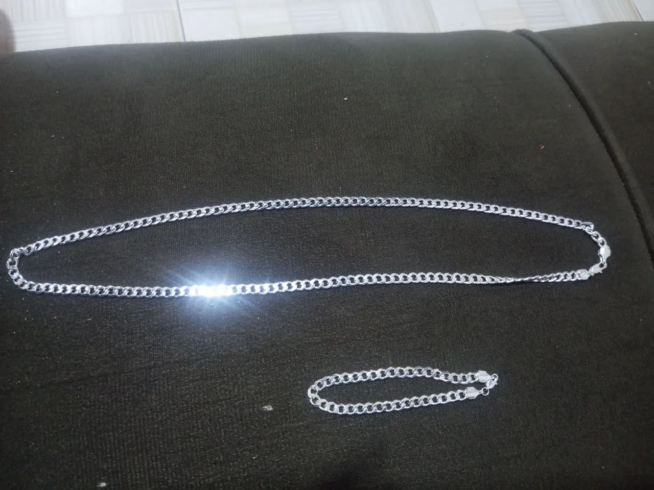 KIT CORRENTE + PULSEIRA DE PRATA  - Foto 2
