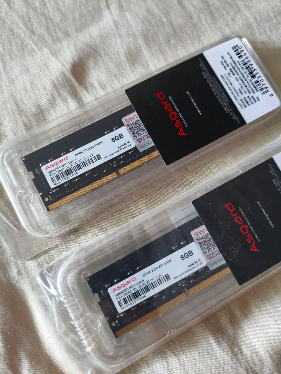 Kit memória notebook 16GB RAM DDR4 3200Mhz (2x8GB) - NOVO