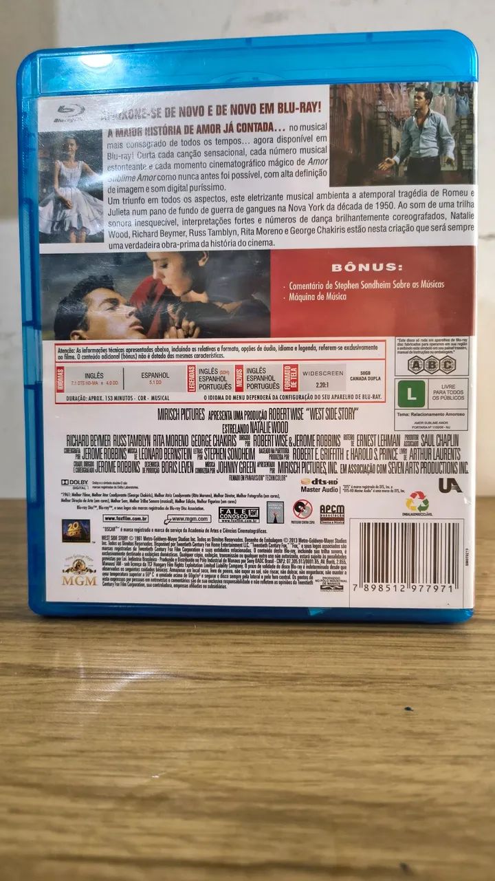 Blu-ray Amor Sublime Amor Original Legendado  - Foto 4