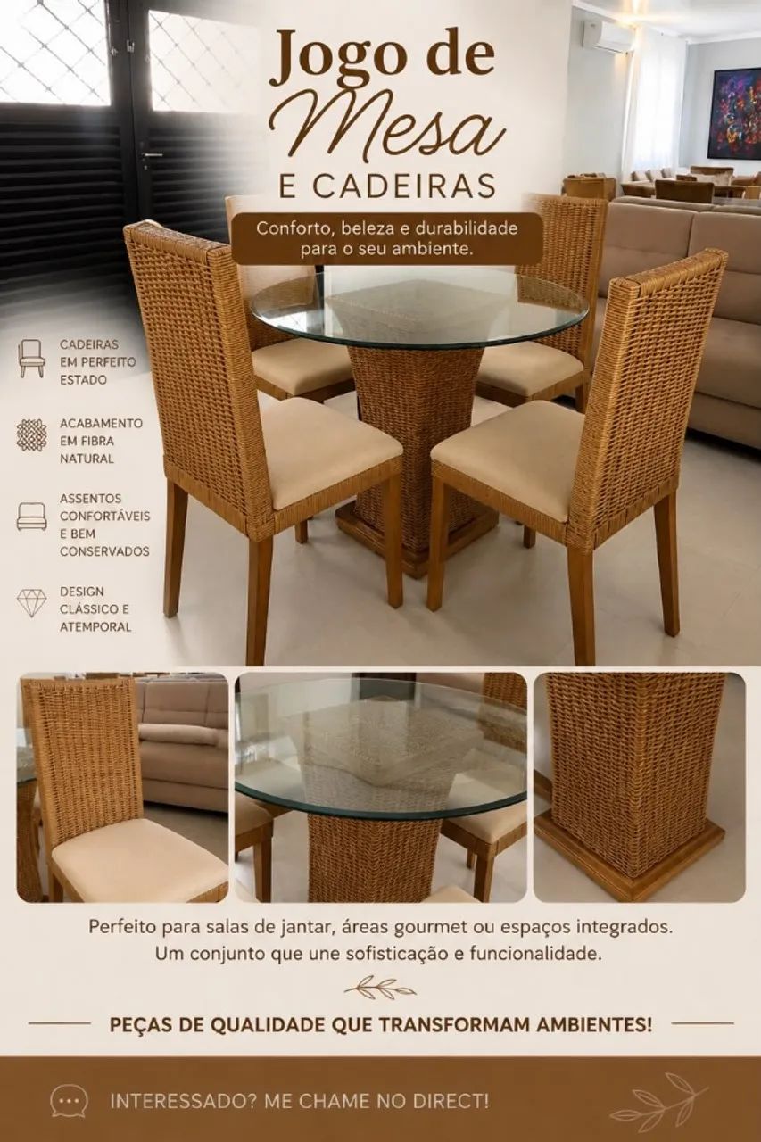 MESA DE JANTAR REDONDA