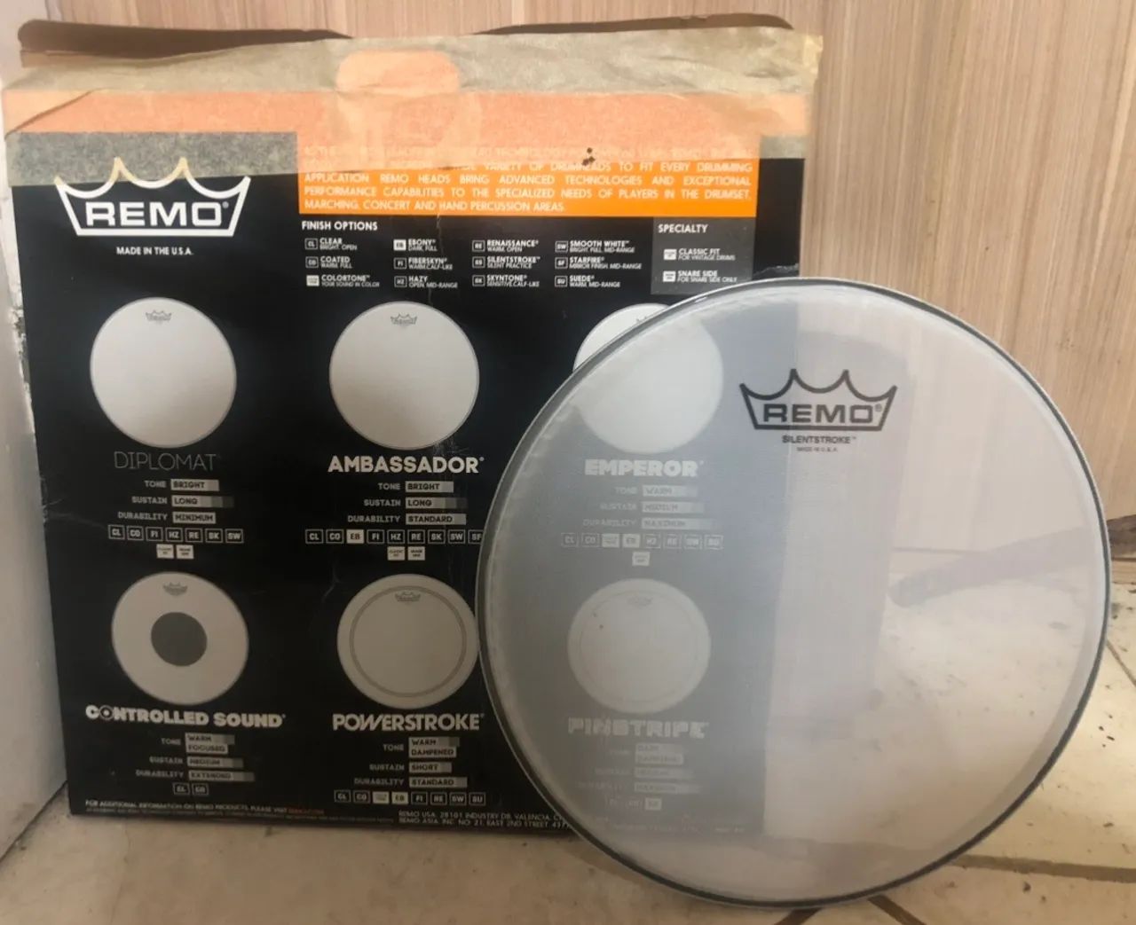 Remo silentstroke drum head 10? (pele)  - Foto 4