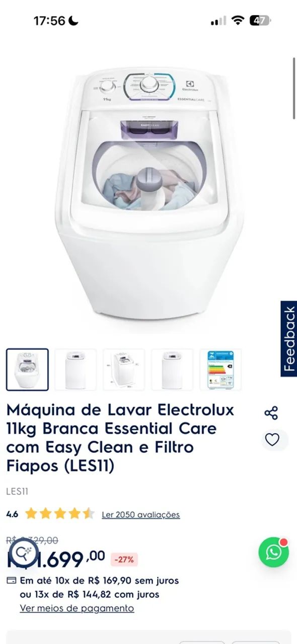 Máquina de lavar eletrolux - Foto 4