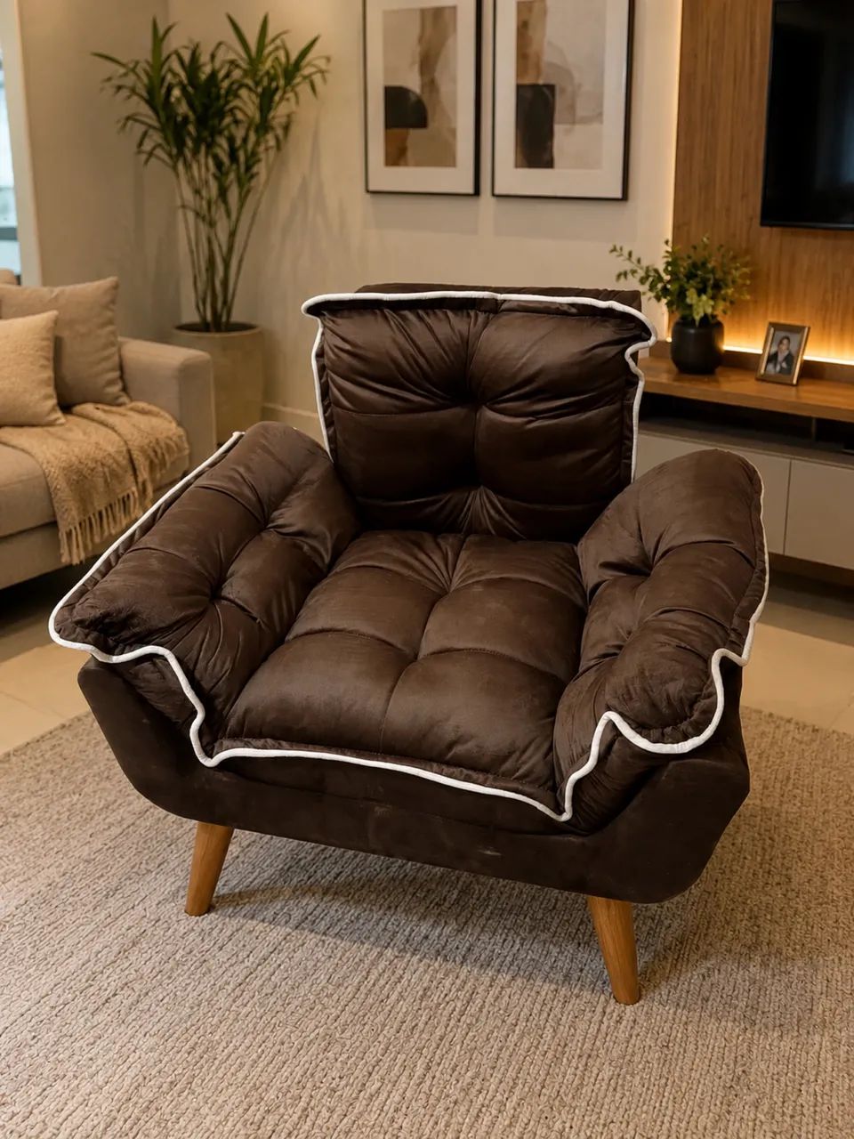 Poltrona para sala, quarto, escritório - Um Luxo !!