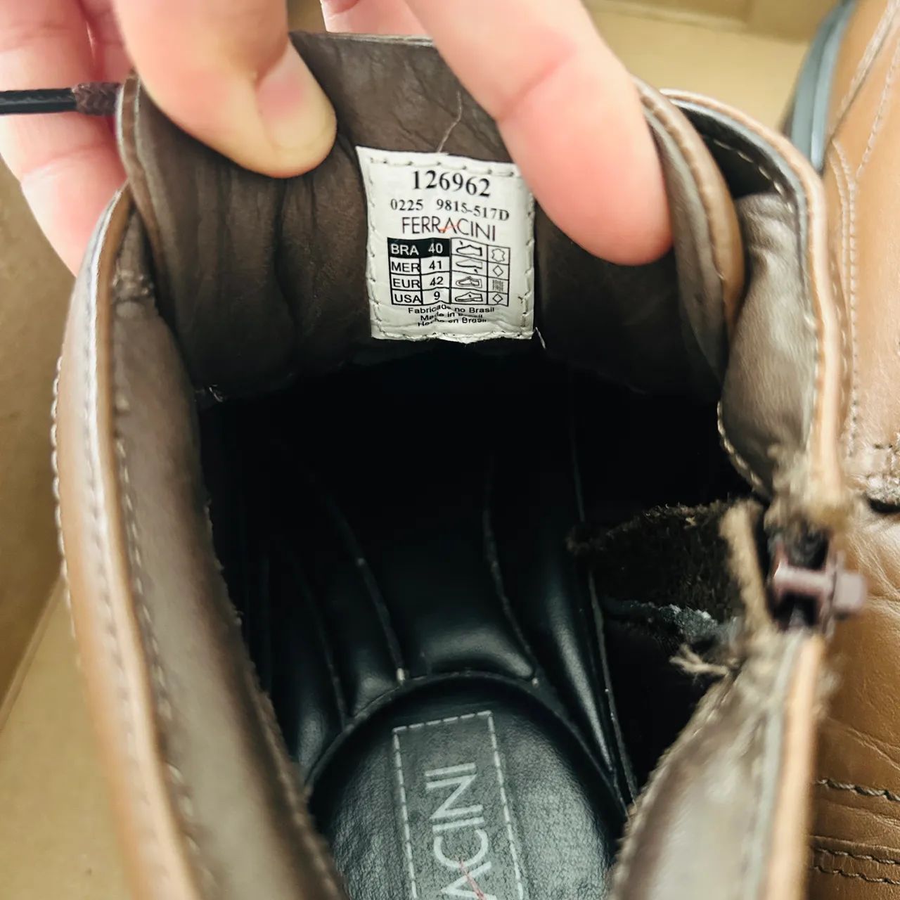 Bota Masculino Couro Ferracini 40 - Foto 4