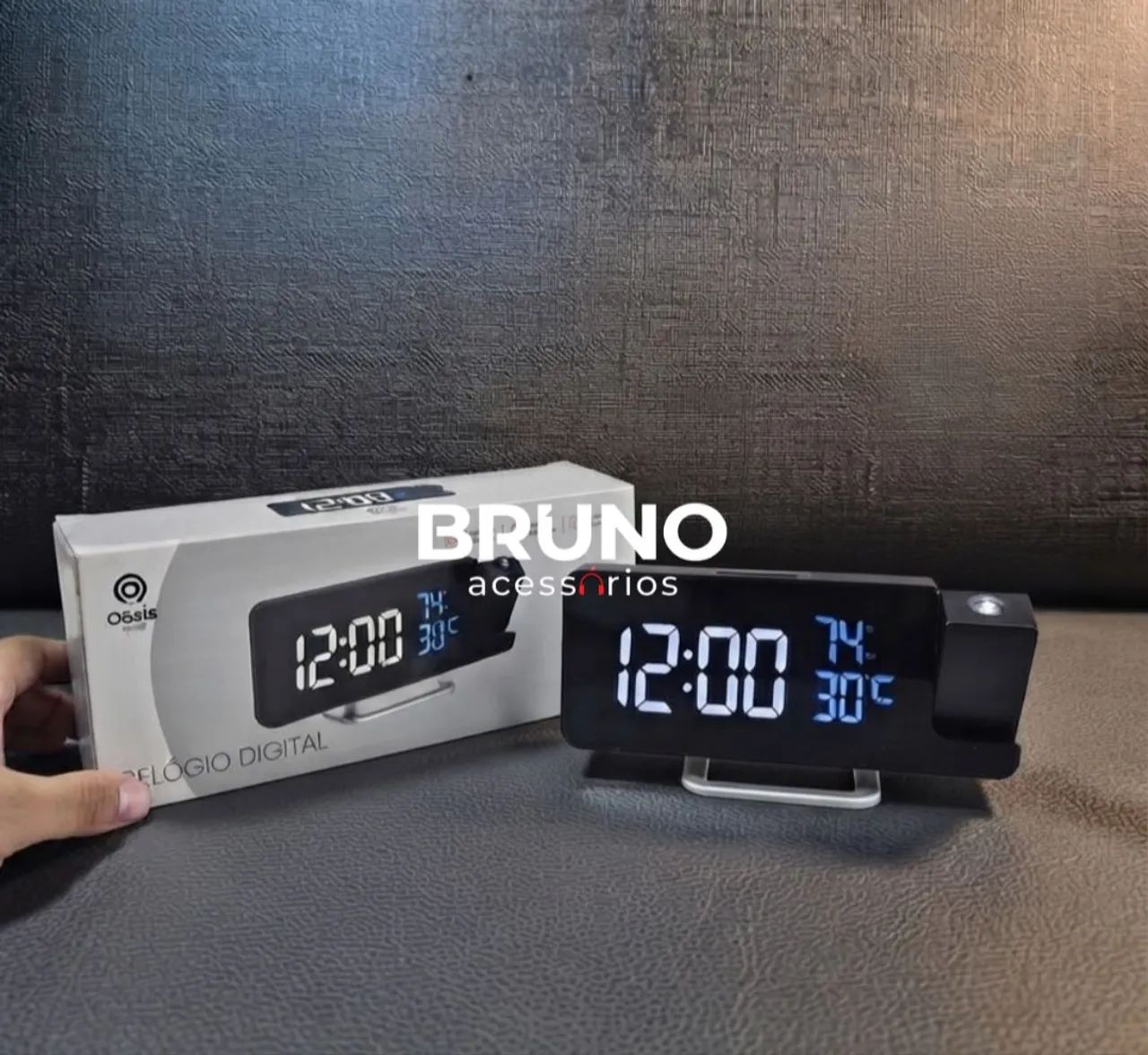 Relógio Digital De Mesa Com Projeção 