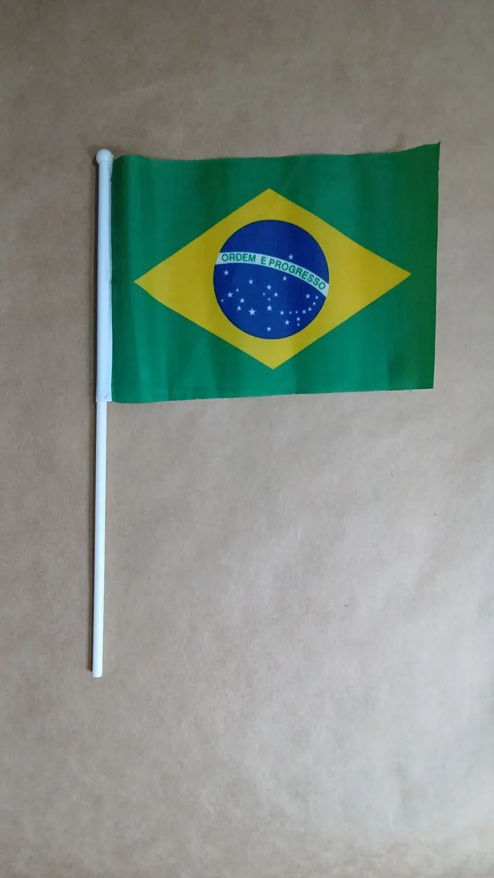 Bandeira do Brasil 14x20 cm - com ventosa - Foto 3