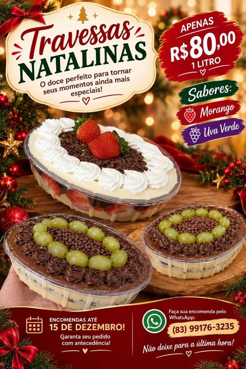 Bolo Naked cake e travessa natalina  - Foto 3