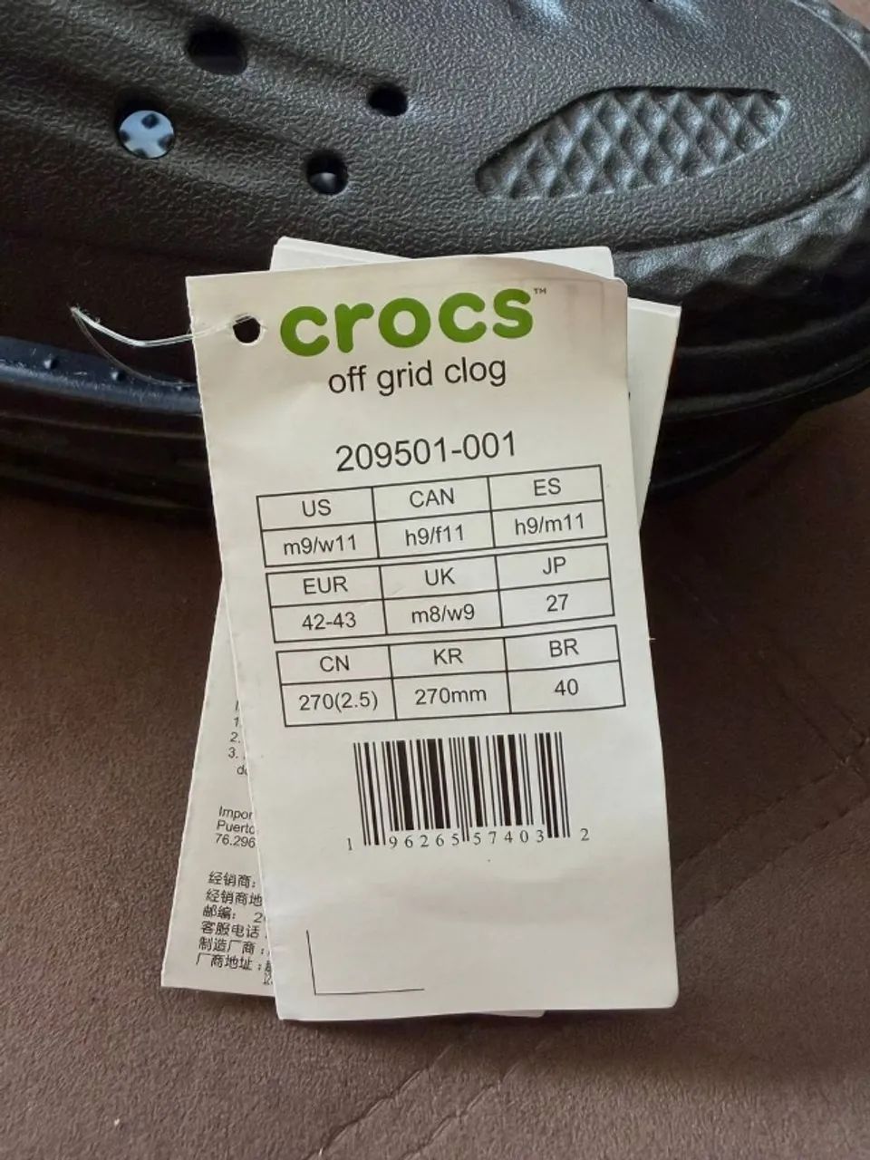 Crocs Echo Clog - Preta - Tamanho 40 - Foto 5