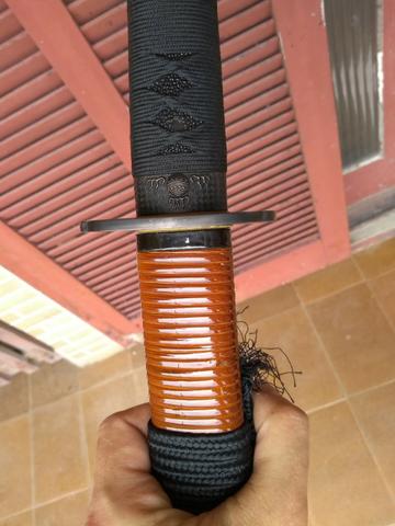 Espada Katana Ninja Ninjato Samurai Shinobigatana estilo Warihatetsu - Foto 6