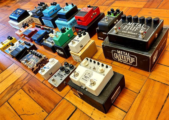 Set pedais pedalboard pedaleira mooer fire boss line 6 nux digitech zoom mxr - Foto 3