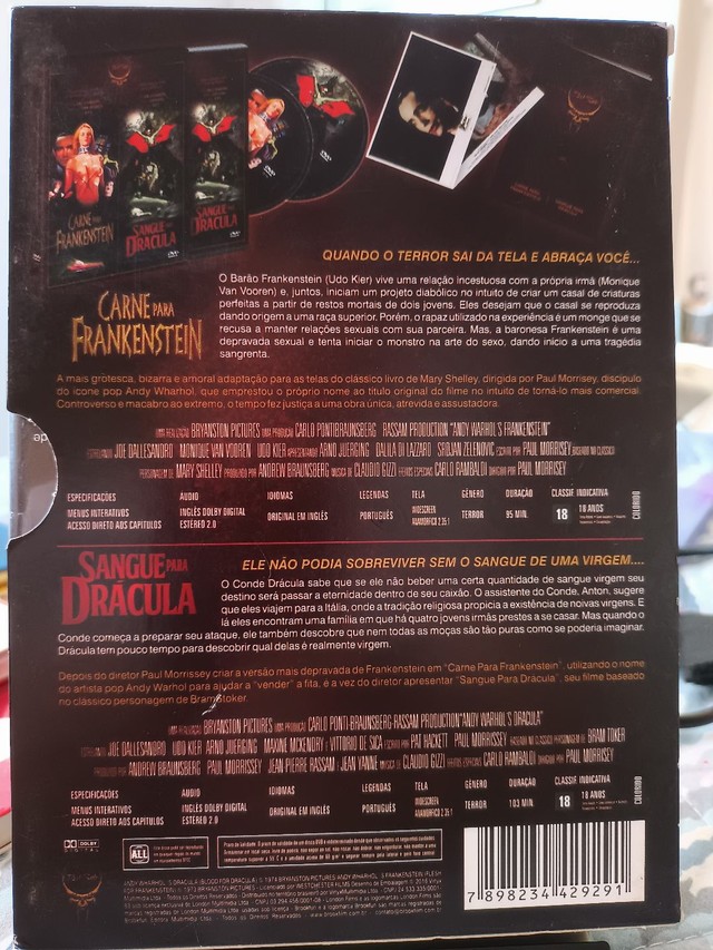 Vendo Box com 2 dvds da coleção Dark Side Horror Colections  - Foto 2