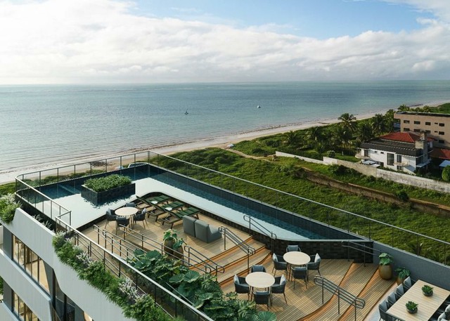 Apartamento a partir de 100 m2 pé na areia em frente a areia vermelha  - Foto 4