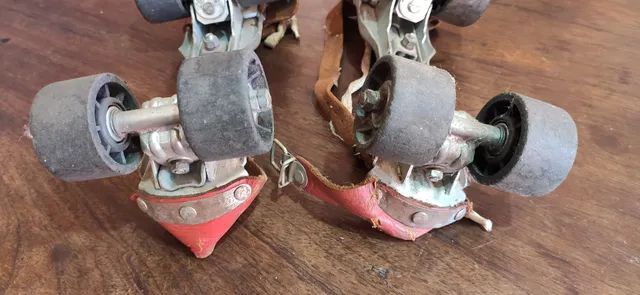 Patins Antigo de Ferro Regulável Seiko Anos 70 com 4 Rodas - Foto 6