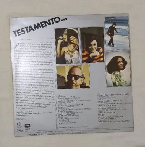 LP Vinicius De Moraes - Testamento (P-1980). Disco em Ótimo Estado de Conservação. - Foto 2