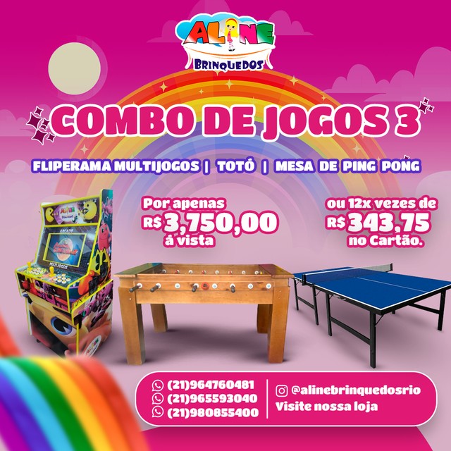 Air gueime fliperama multijogos totó profissional  - Foto 3