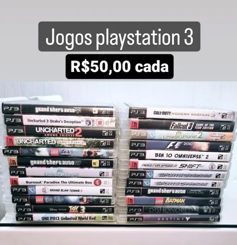 Jogos Infantis Playstation 3 PS3 Minecraft Lego Sonic Ben 10 Omniverse e  outros