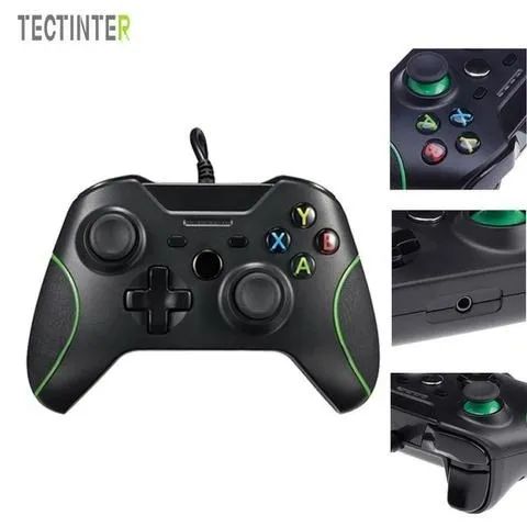 Controle USB com fio Joystick Gamepad para Microsoft Xbox One/Xbox One S/Windows PC - Foto 4