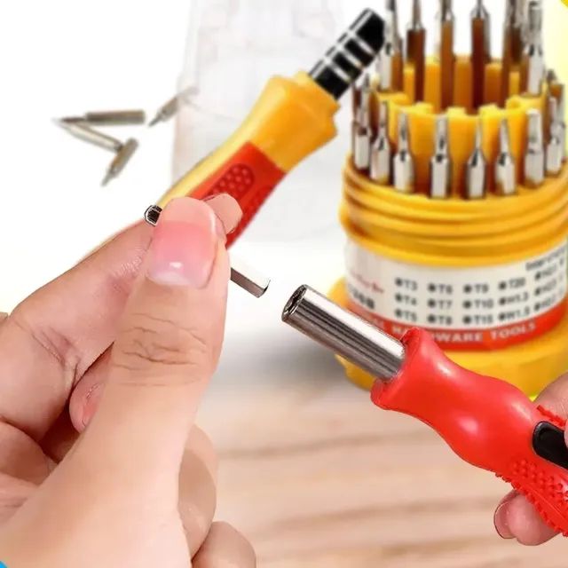 Kit Jogo 31 Chaves De Precisão Multiuso Manutenção Celular _ FE91 - Foto 4