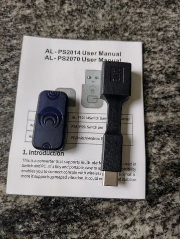 Adaptador Receptor Wireless para Controles Sem Fio para Pc, Ps4, Ps5 e Nitendo Switch - Foto 2
