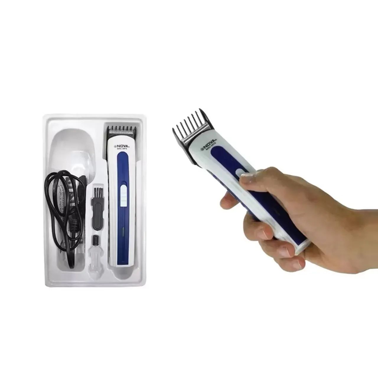 Máquina De Cortar Cabelo Nova Recarregável Barbeador  Aparador Barba FAZEMOS ENTREGA - Foto 4