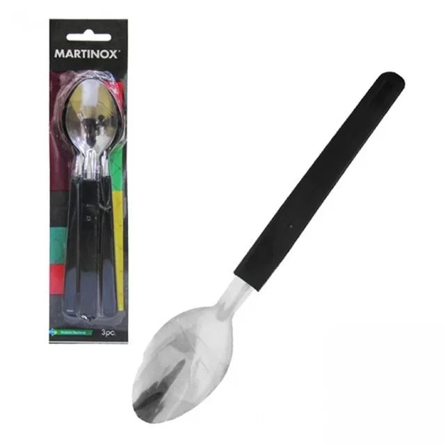 Colher Martinozzo 60320/5/  C/3 Pçs Preto