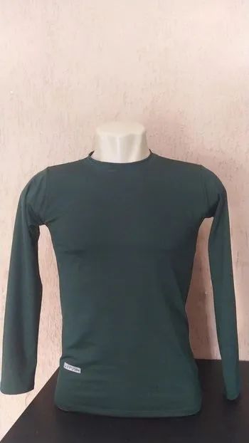 camisa termica verde militar - Foto 5