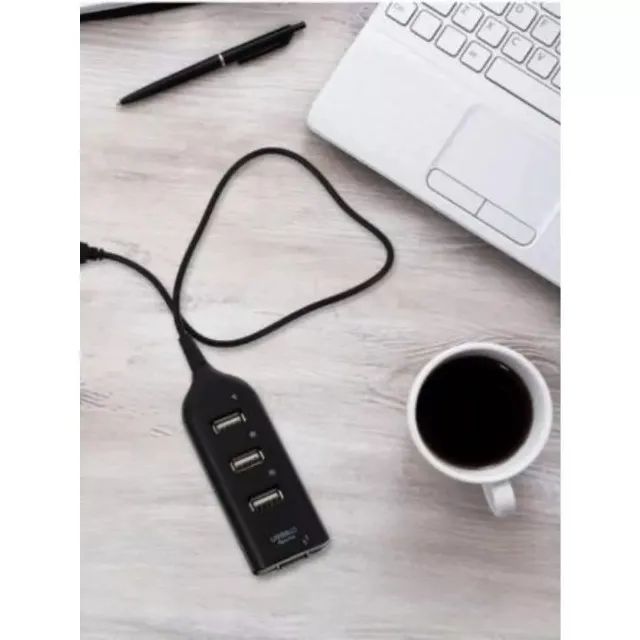 Regua Cabo Hub Usb 2.0 4 Portas Extensão Led Usb Pc - Foto 5