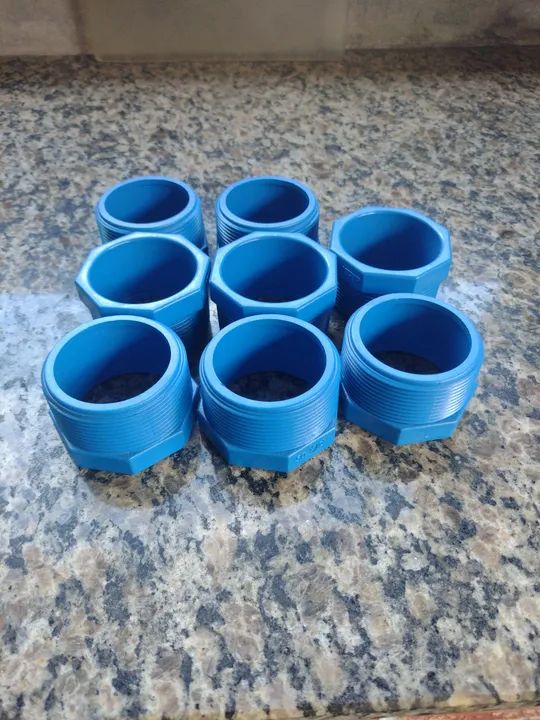 Adaptador Bolsa Roscavel 50 x 2" Azul PVC  - Foto 3