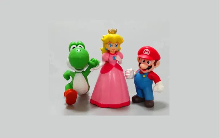 Kit com 06 bonecos miniatura, Super Mario Bros, pvc, action figure - Foto 4