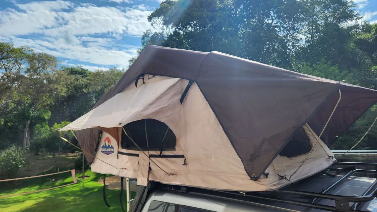 Barraca de Teto para Camping Carro Blue Camping Adventure