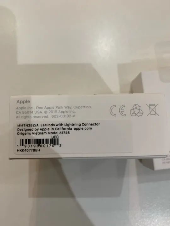 Fone Apple EarPods Lightning Connector - Foto 4