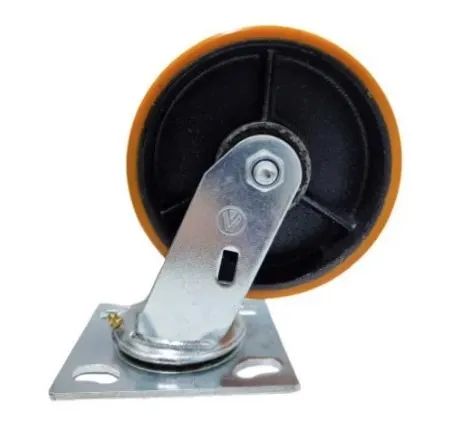 RODIZIO GIRATÓRIO PU LARANJA (DIVERSAS MEDIDAS) - Foto 3