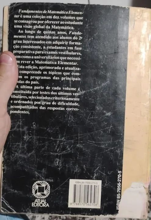 Fundamentos De Matemática Elementar Vol 1 Conjuntos E Funções Gelson Iezzi Usado Livros E 3074