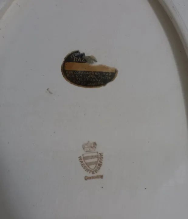 Antiga Placa Delft De Porcelana Alema De Parede - I I - Foto 5