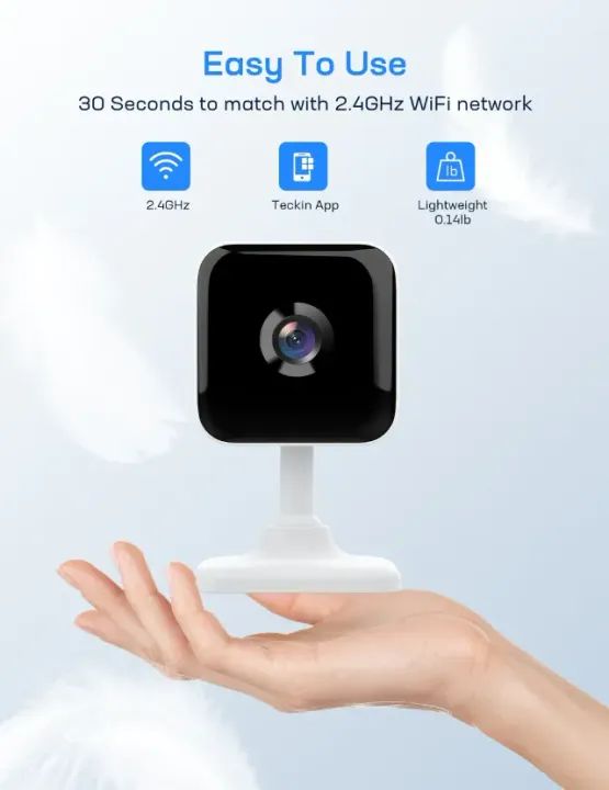 Câmera de Segurança Interna 1080p - Teckin TC100 - Novo e Lacrado