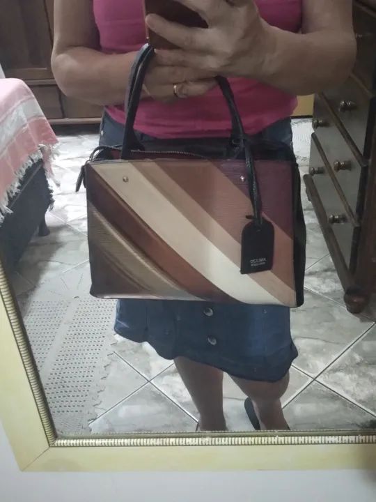 Bolsa Arezzo -  Vero Cuoio - Colorida - Foto 4