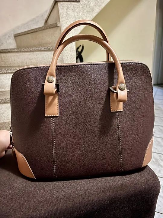 Bolsa Mônica Sanches original (couro legítimo) - Foto 4