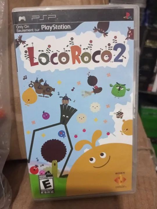 caixa Jogo game LocoRoco 2 e umd Patapon PSP playstation portable