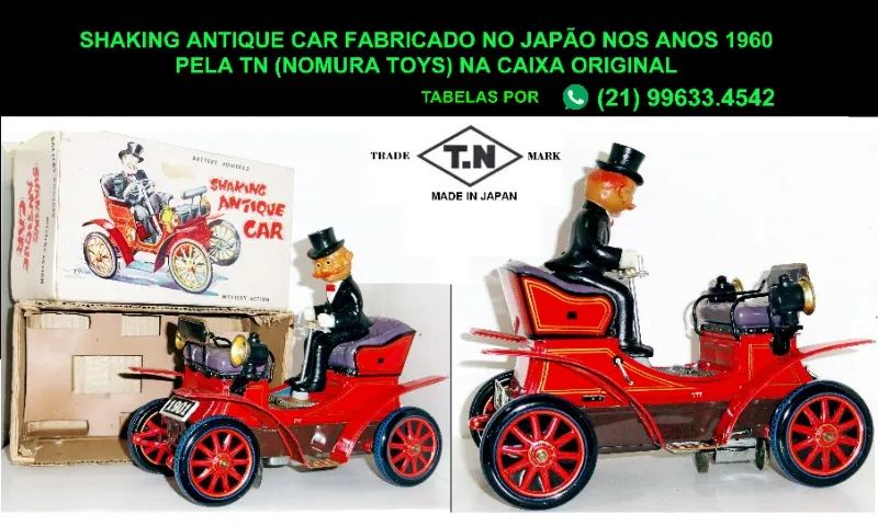 Shaking Antique  Car. Da marca Tn. Raridade. - Foto 6