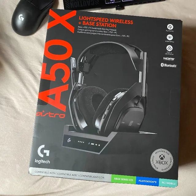 Headset Gamer Astro A50x Lightspeed Xbox Ps5 Pc/mac Preto
