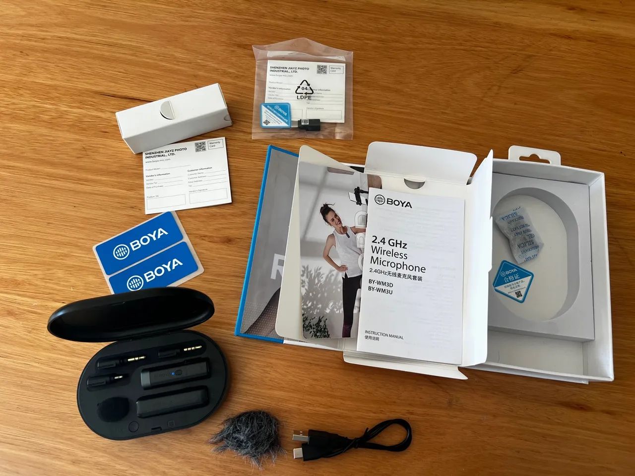 Microfone de lapela sem fios BOYA BY-WM3D - Combo Câmera e Smartphone - Foto 5