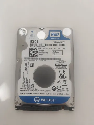 HD 500GB Notebook Wester Digital