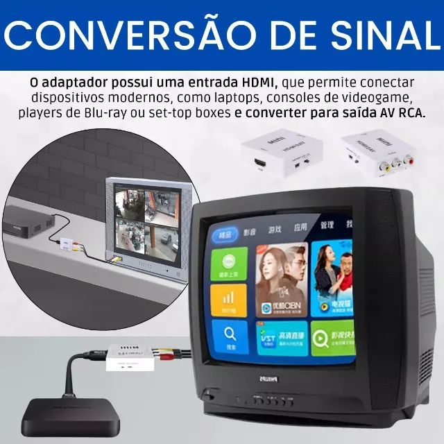 Adaptador HDMI P RCA AV 1080p HDMI2AV Entra HDMI sai RCA Pecas de Hardware Coroado Manaus 1329324209 OLX