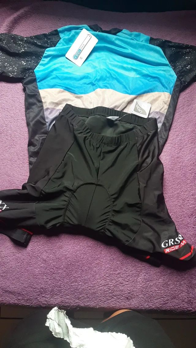 Conjunto de roupas de ciclista 
