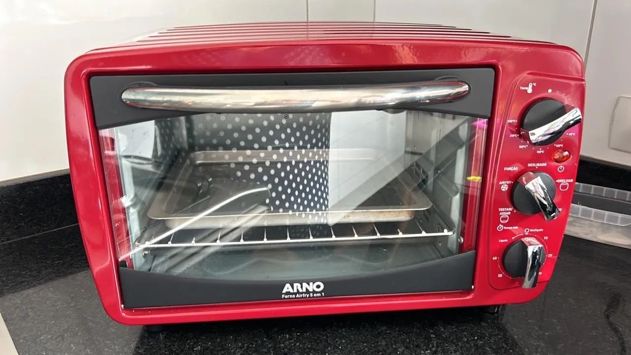 Forno Airfry Arno 6 em 1 Vermelho 220v - 20litros