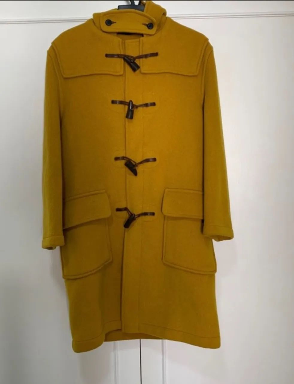 casaco duffle coat lã de carneiro 