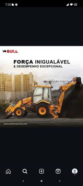 Retroescavadeira Bull HD 100 - Potente e Versátil!