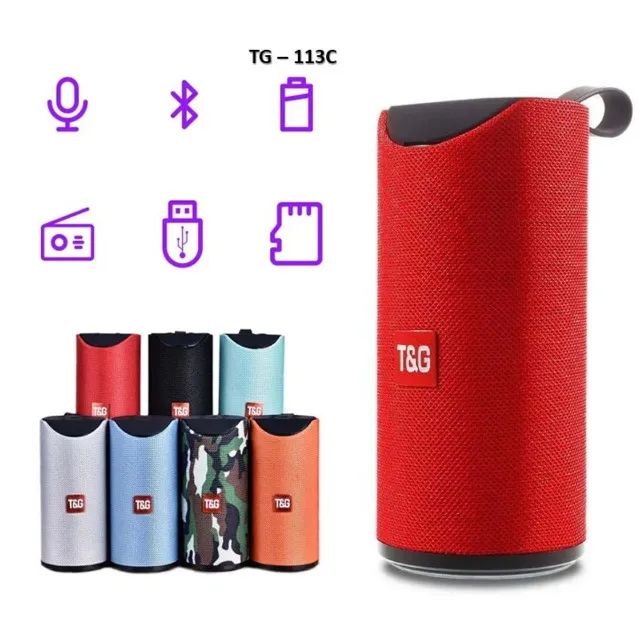 Caixa de Som Portátil com Bluetooth 